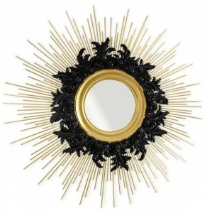 Malabar Зеркало настенное круглое в раме Pilar