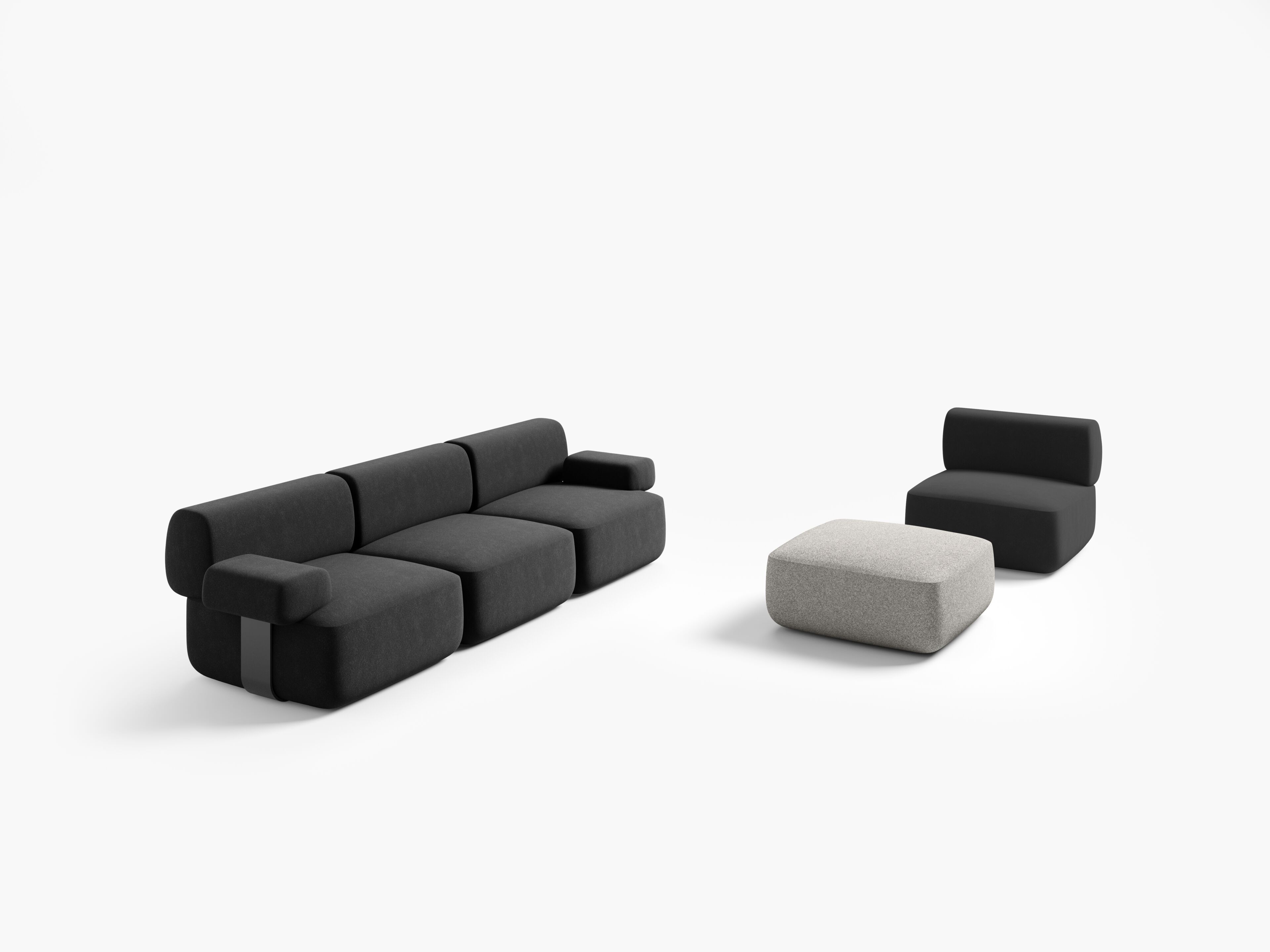 Модульный тканевый диван Desalto SUM ARCH-00072058 - Вид №1