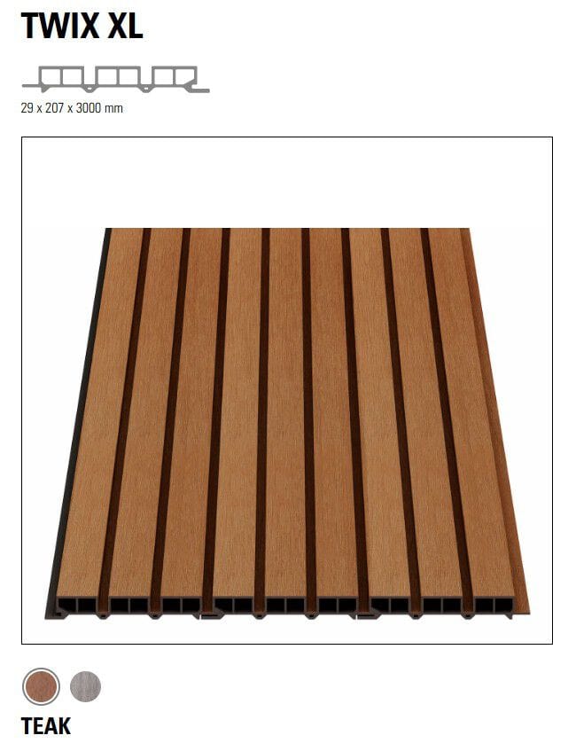 Композитный деревянный сайдинг Déco Twix ARCH-00133073 - Вид №3