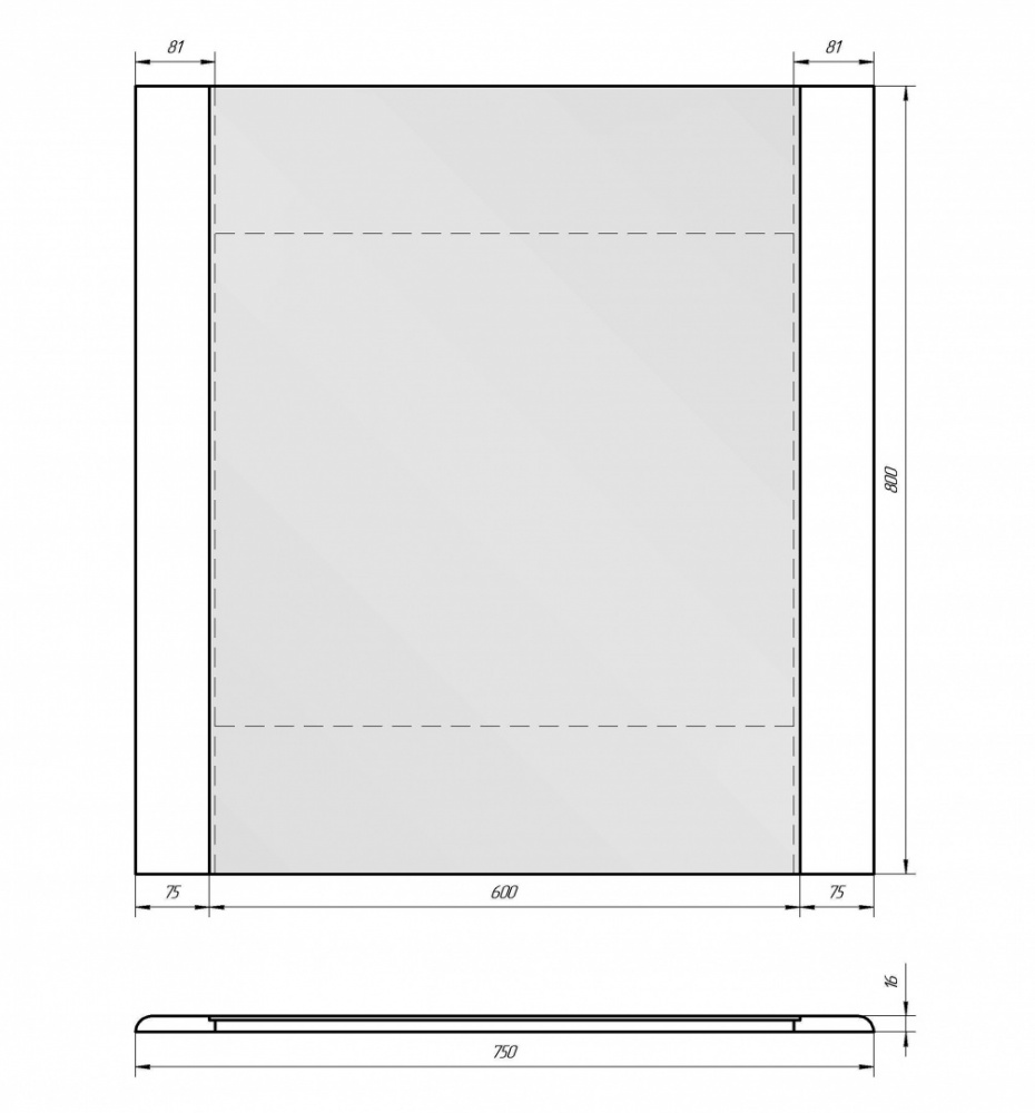 99.9005 Зеркало Dreja Uni - Вид №1