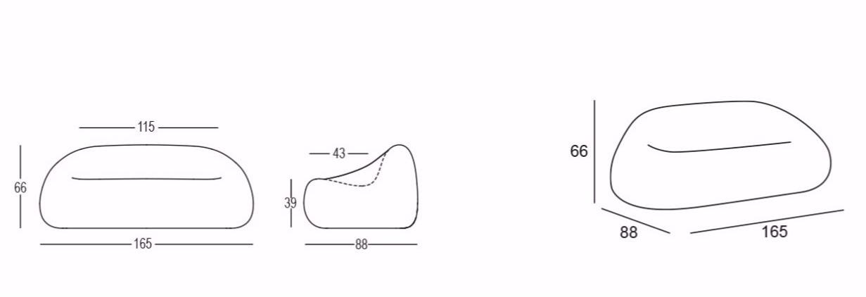 Plust Яркий полипропиленовый диван Gumball sun-id-1348226 - Вид №3