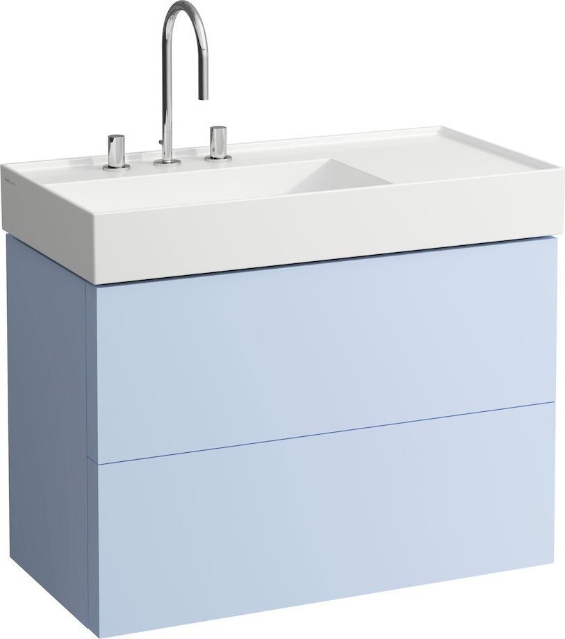 H4076180336421 Шкафчик под раковину, 2 ящика, включает в комплект органайзер, для раковины с полочкой справа 810338 LAUFEN PRO - Вид №5