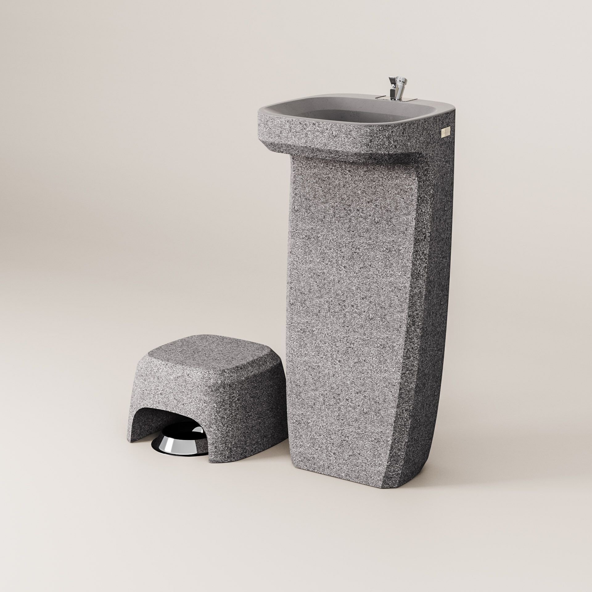 Бетонный пол фонтан Kremen ARCH-00068100 - Вид №19