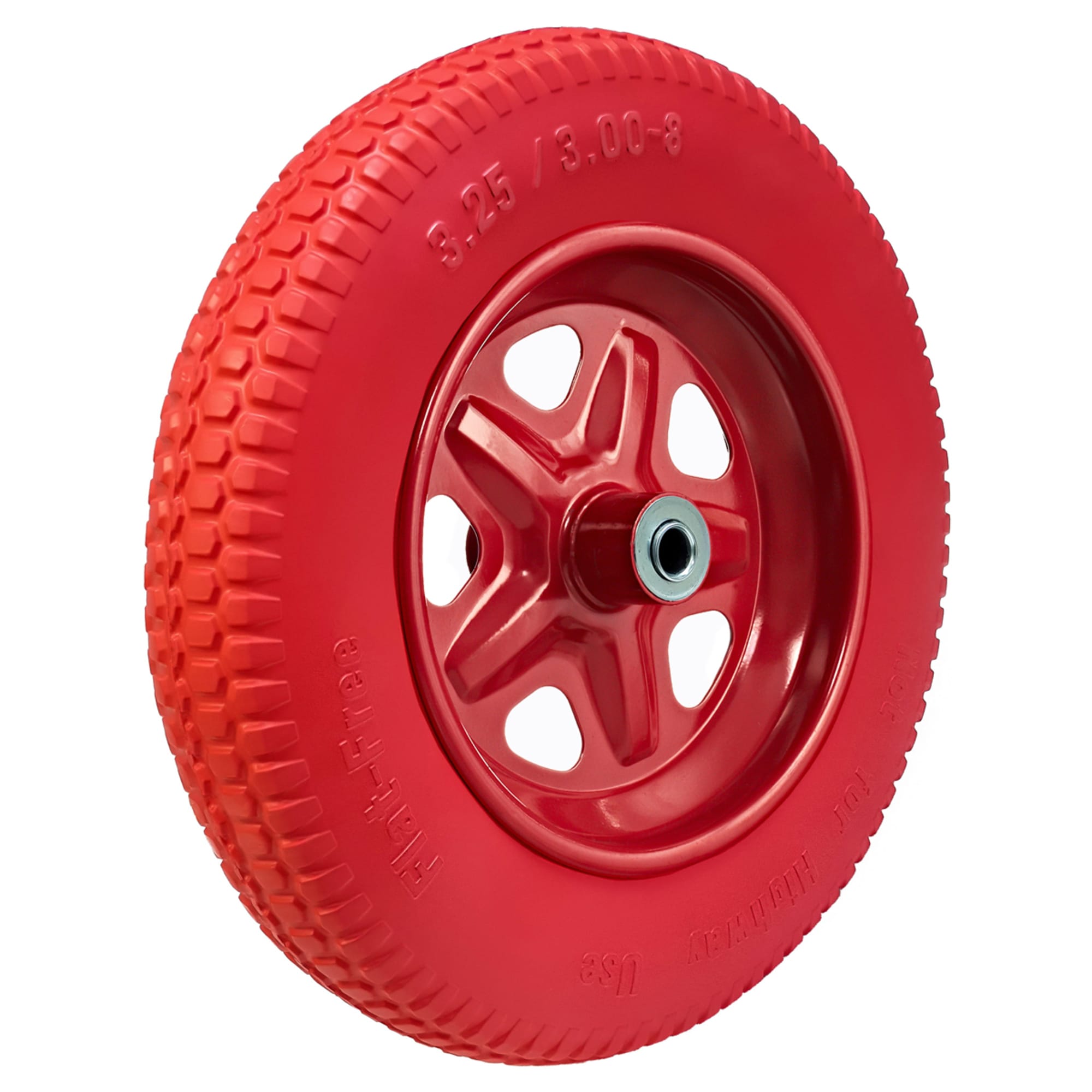 86751701 Колесо для тачки PU 457Р D16/90 ø365 мм цвет красный Santreyd 