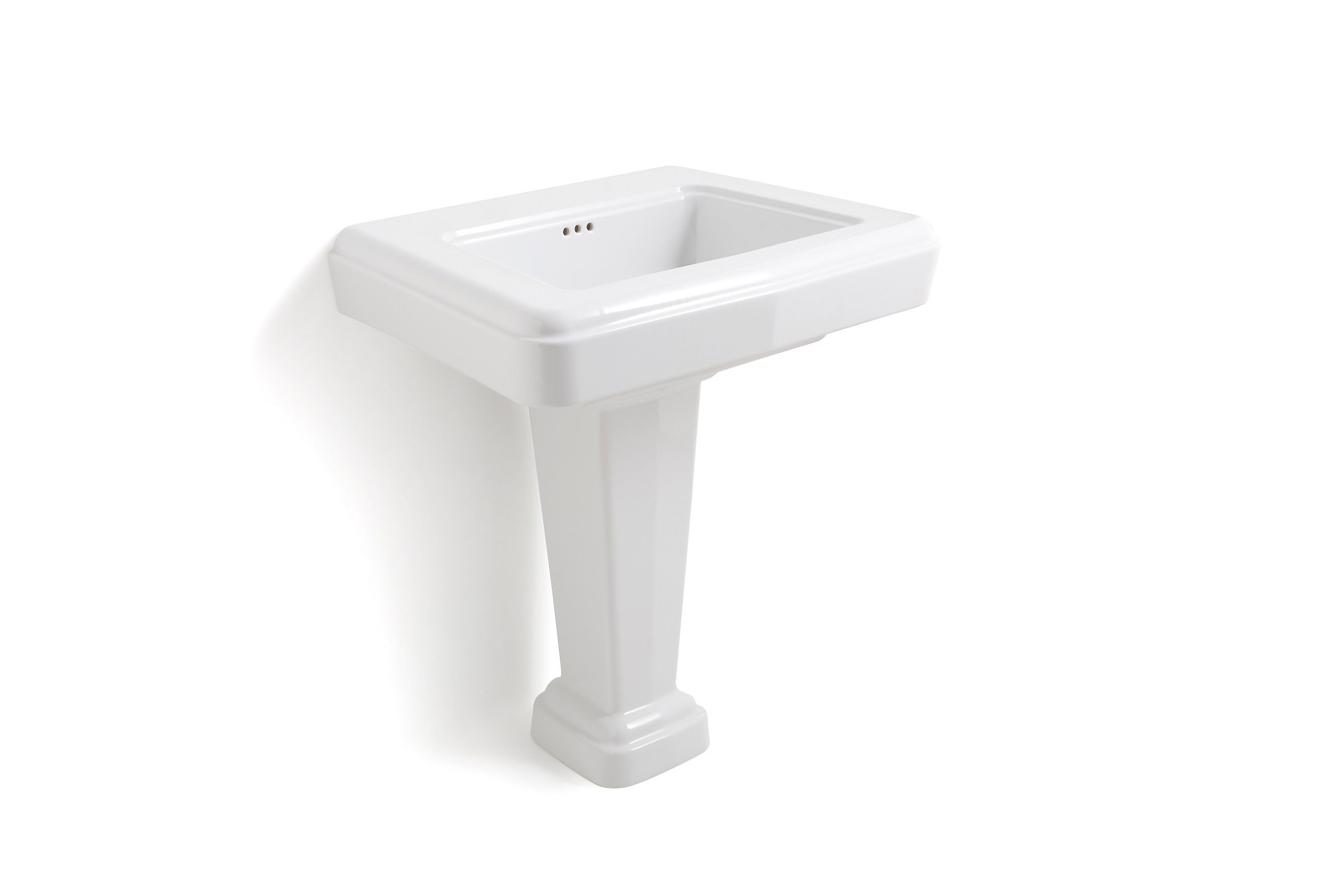 Прямоугольная керамическая раковина с одной колонной BLEU PROVENCE So Fifties ARCH-00049263 - Вид №3