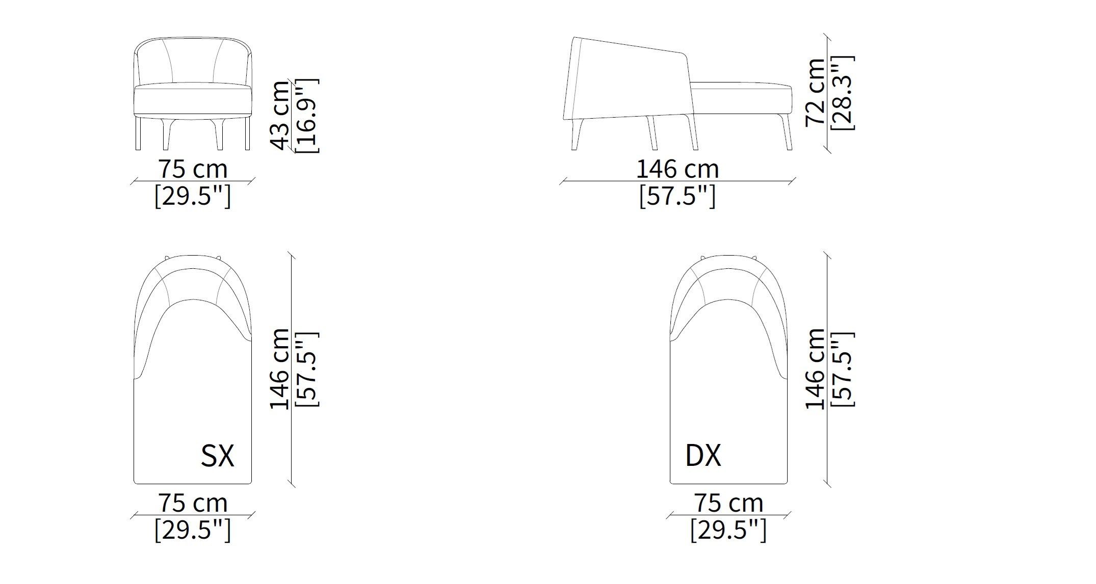 Мягкая ткань Dormeuse Frigerio Джеки ARCH-00014548 - Вид №3