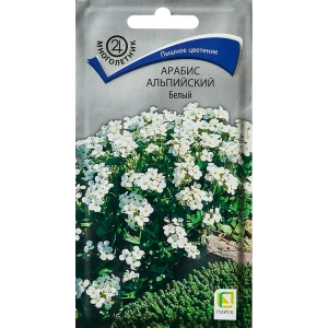 Семена цветов Поиск арабис альпийский Белый