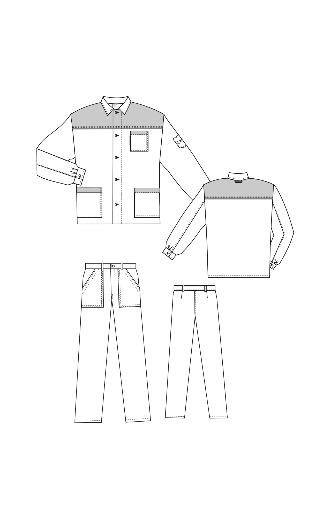 65397 Костюм "Труд" василек-серый  Летняя спецодежда  размер 52-54/182-188  - Вид №6