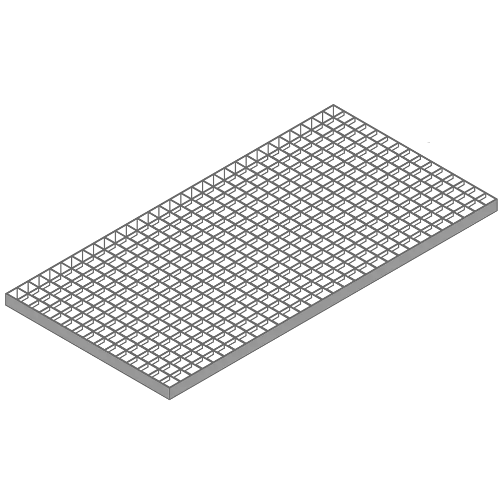 Настил прессованный 500x1000 мм 33x33/30x2 цвет серый Santreyd STLM-2136625