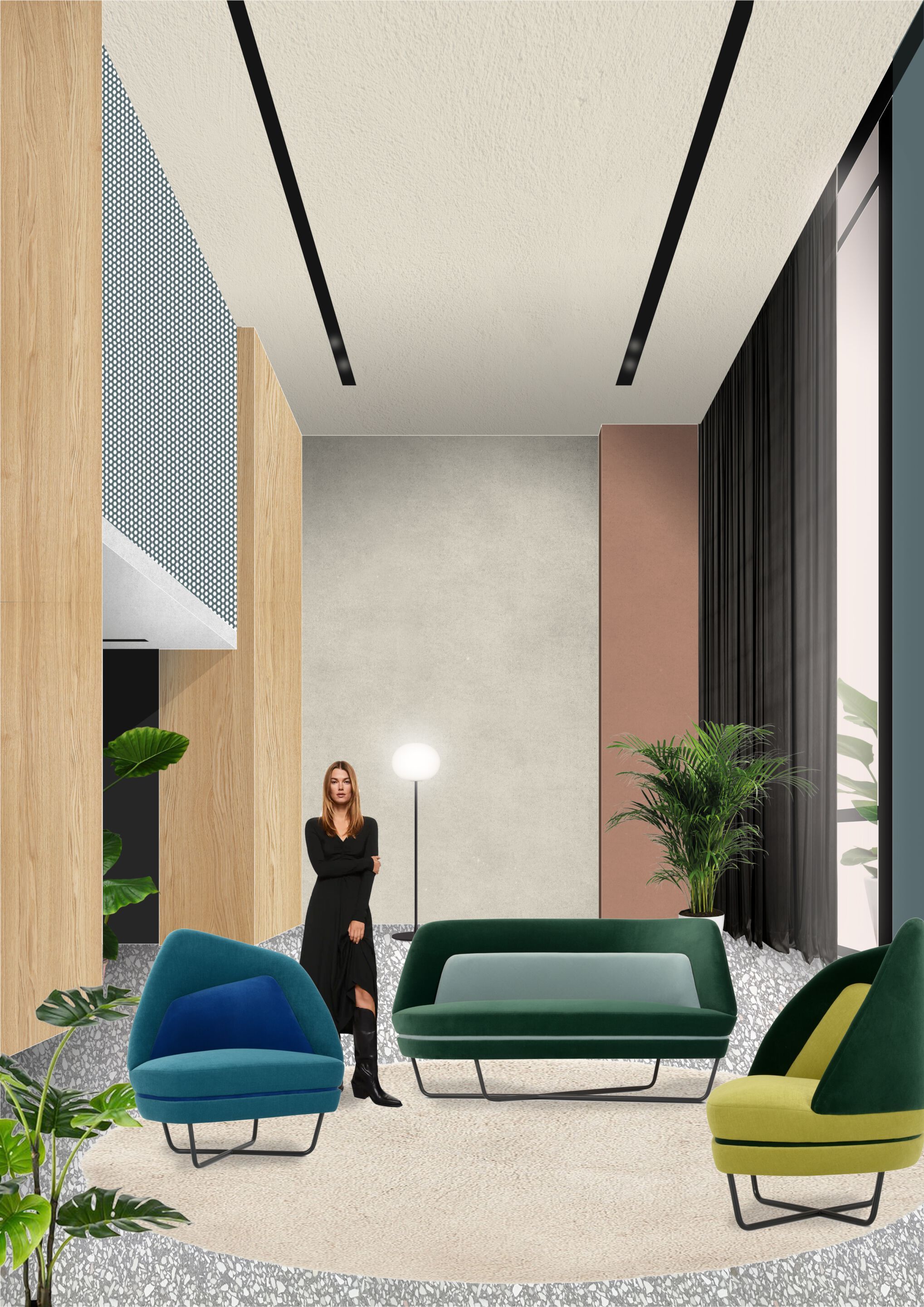 Бархатное кресло Adrenalina Bixib ARCH-00086271 - Вид №2