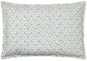 Alexandre Turpault Хлопковая наволочка с принтом и цветочными мотивами Feuilles d'ikat