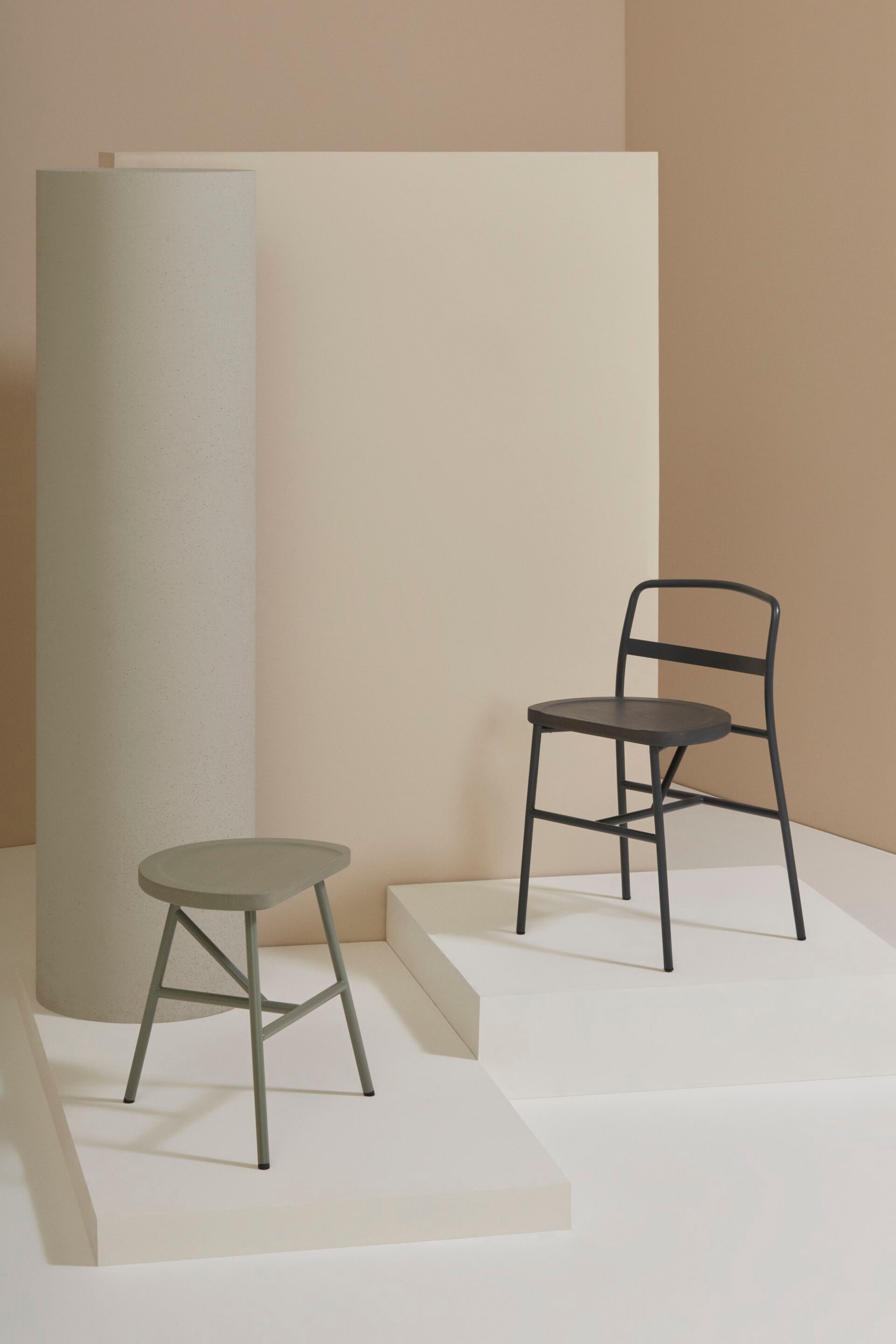 Стул из стали и ясеня Billiani Puccio ARCH-00101297 - Вид №5