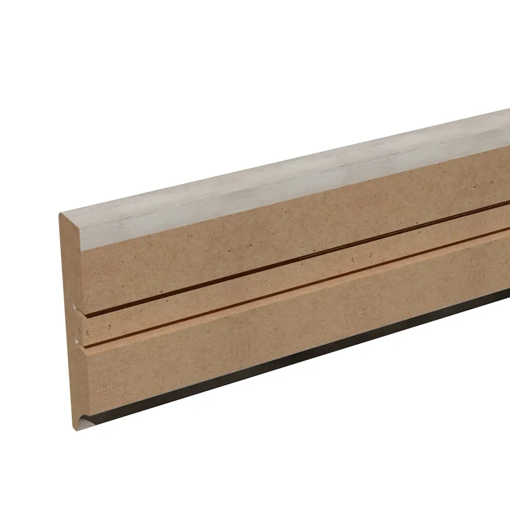 Плинтус напольный КП-202-80 МДФ 16 мм 2.05 м цвет дуб лайн бриг КРОНОПРОФИЛЬ STLM-2113416 - Вид №1