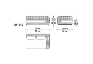 Диван с шезлонгом