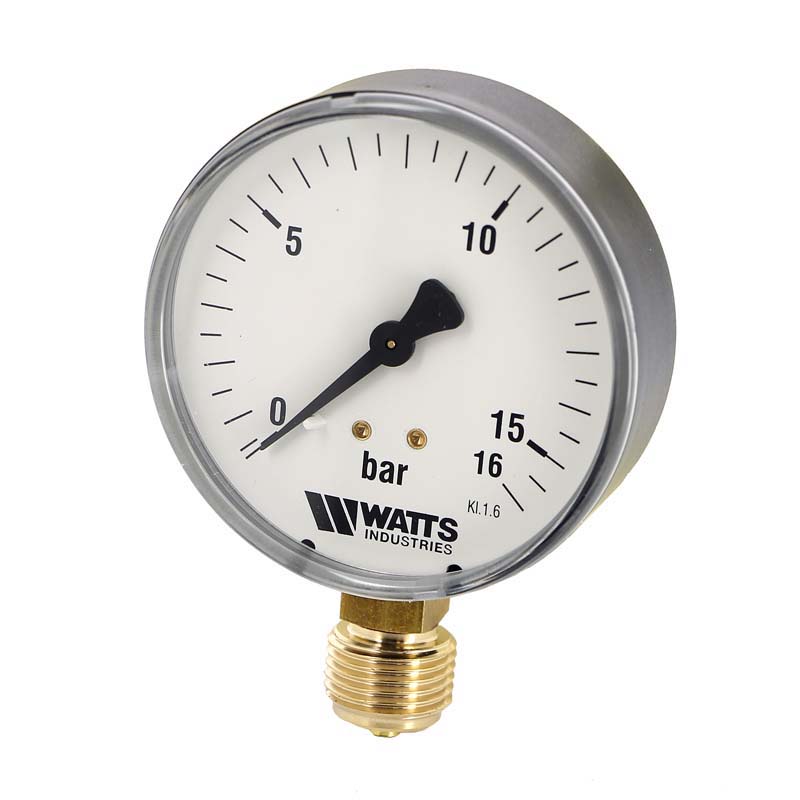 Манометр радиальный F+R200 1/2" 100 мм WATTS Ind 16 бар 10008079