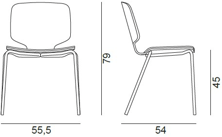 Quadrifoglio Металлический стул со встроенной подушкой Code sun-id-1472766 - Вид №1