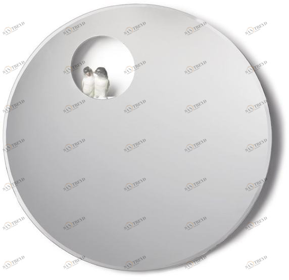 Lladró Круглое настенное зеркало The parrot party 01007860