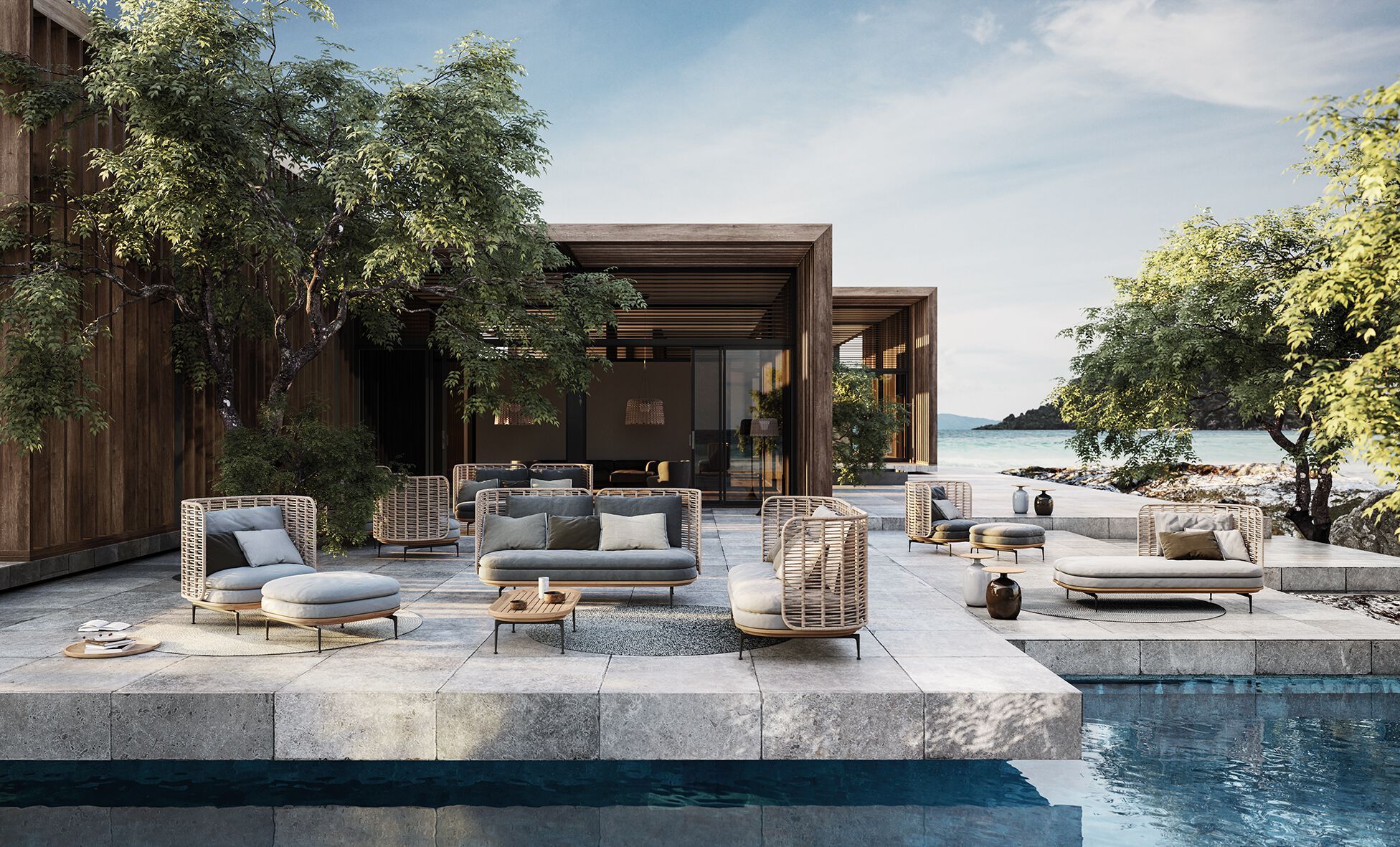 Ткань мягкая Садовая спальная кровать Gloster ARCH-00144077 - Вид №2