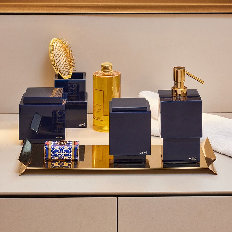 Держатель для хлопковых палочек из смолы с крышкой Vallvé METRO ARCH-00091522 - Вид №7