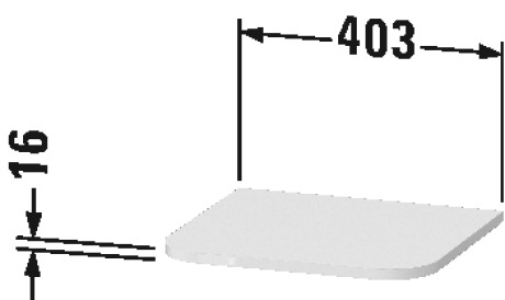 HP030007171 Happy D.2 Plus Верхняя панель для шкафчика Средиземноморский дуб Duravit - Вид №1