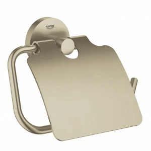 Держатель для туалетной бумаги с крышкой GROHE Essentials, никель матовый (40367EN1)