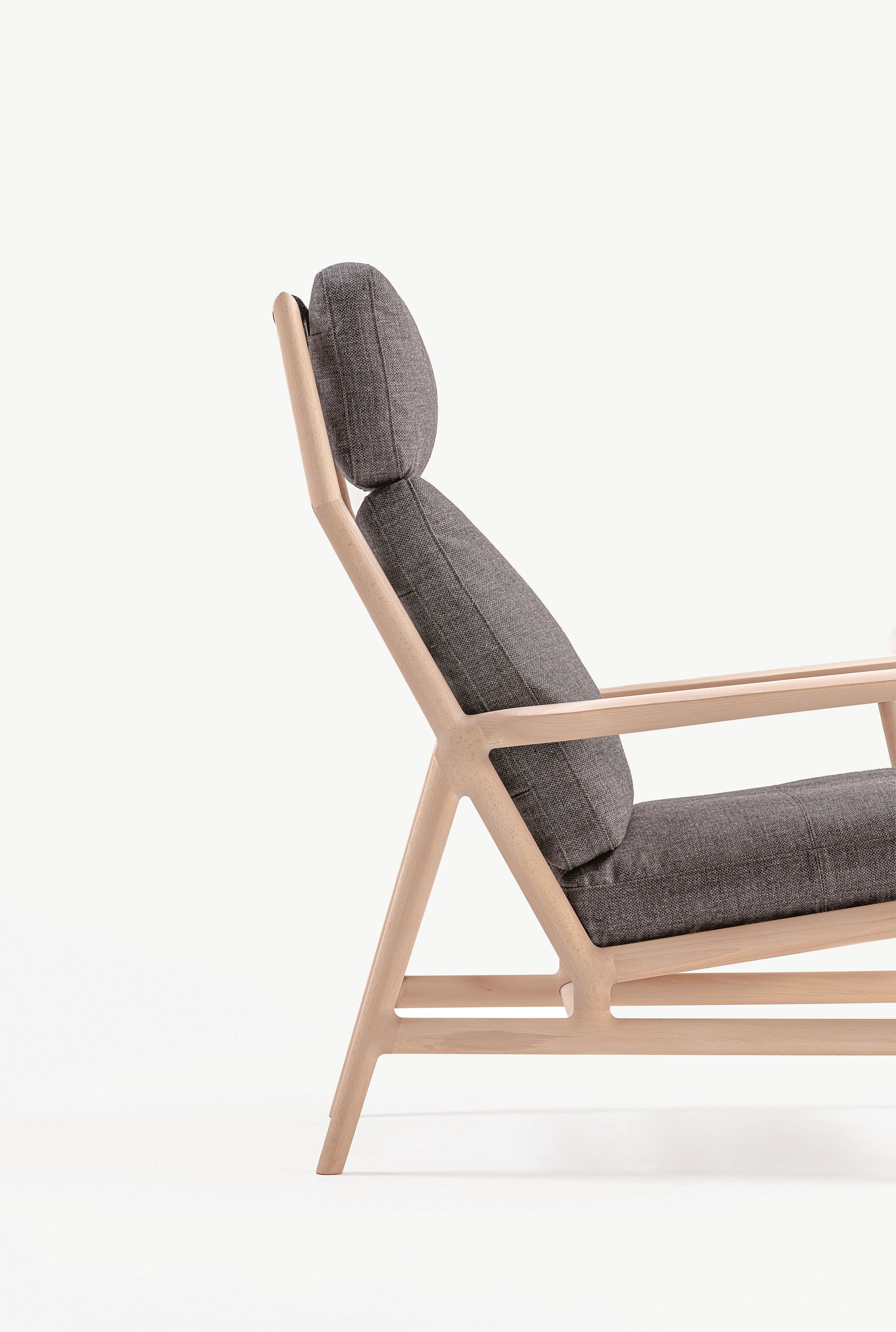 Тканевое кресло с высокой спинкой DE PADOVA PHILOSOPHERS LOUNGE ARCH-00089783 - Вид №3