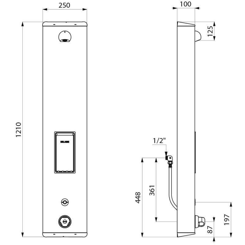 792414 Душевая панель SECURITHERM DELABIE  - Вид №1