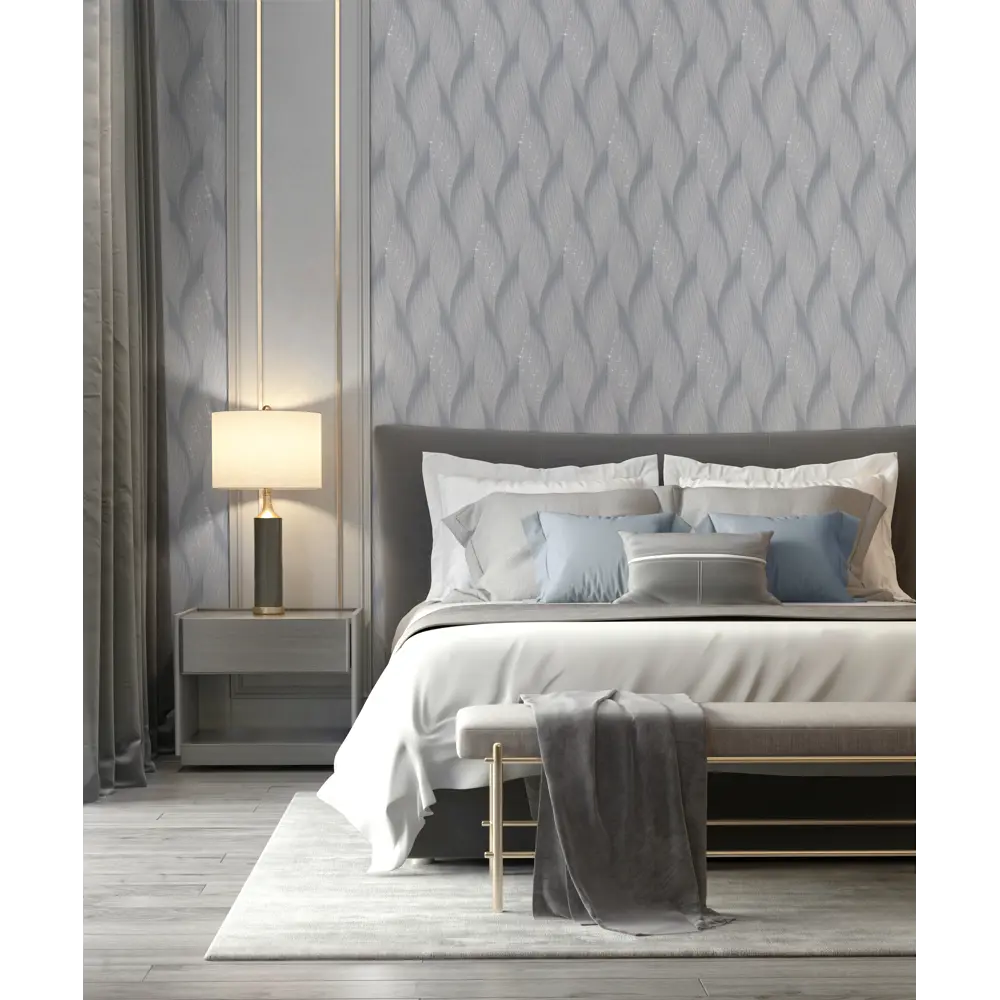 Обои флизелиновые WallSecret Atmosph серые 1.06 м 8618-27 Atmosphera STLM-2006990 - Вид №2