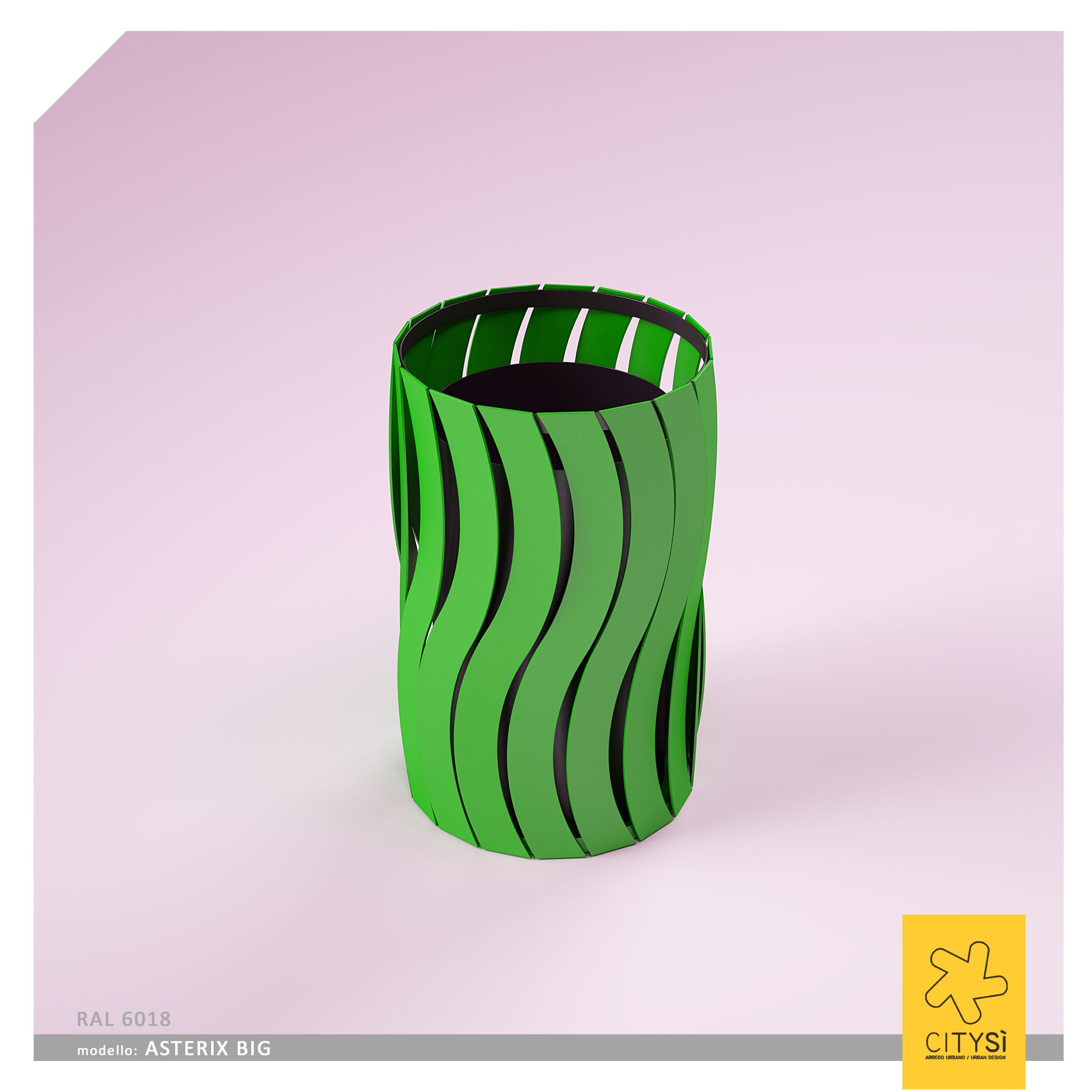 Наружная стальная стойка для мусора CITYSì ASTERIX BIG ARCH-00043806 - Вид №1