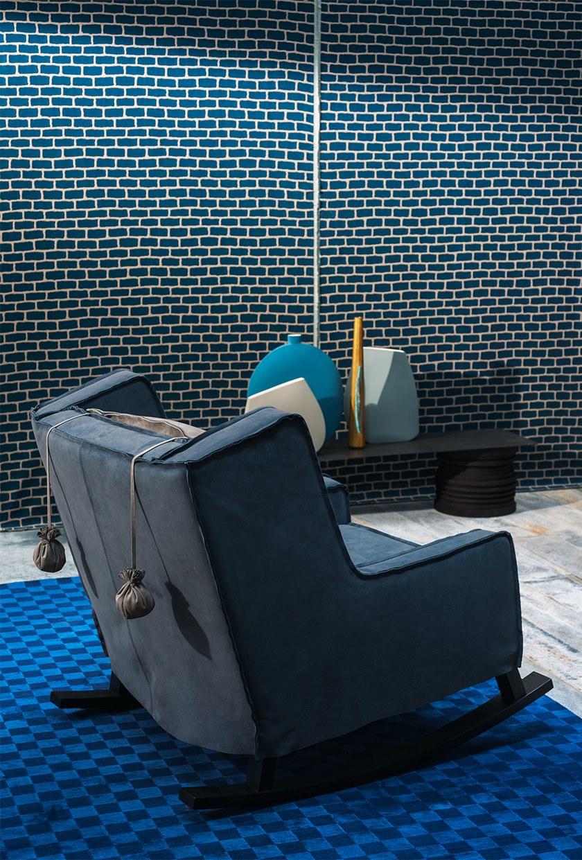 BAXTER Кресло-качалка из кожи Housse sun-id-1504292 - Вид №3