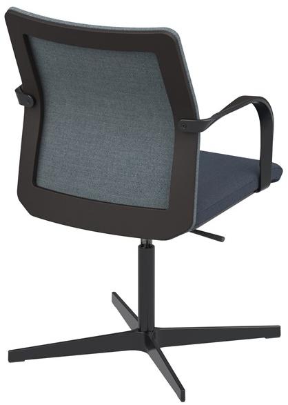 Howe Рабочий стул из кожи с 4-мя спицами и подлокотниками Mn1 sun-id-1444893 - Вид №1