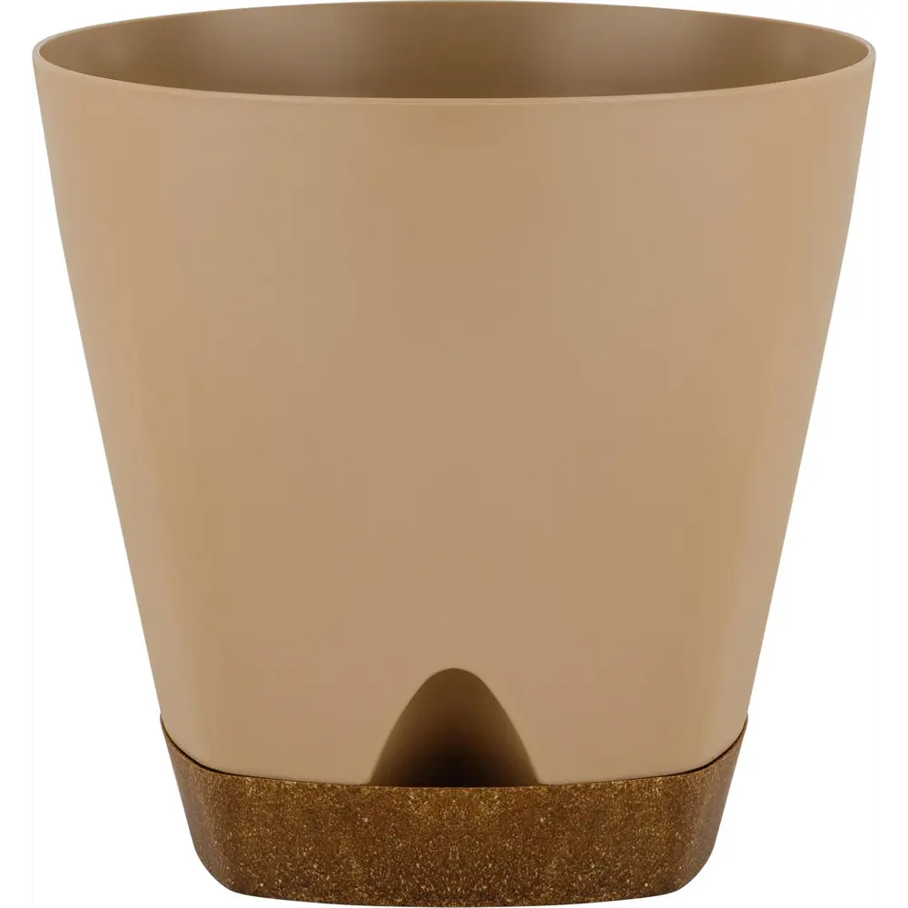 Горшок для цветов INGREEN Wood 0.65 л коричневый круглый 89416385 STLM-1574457