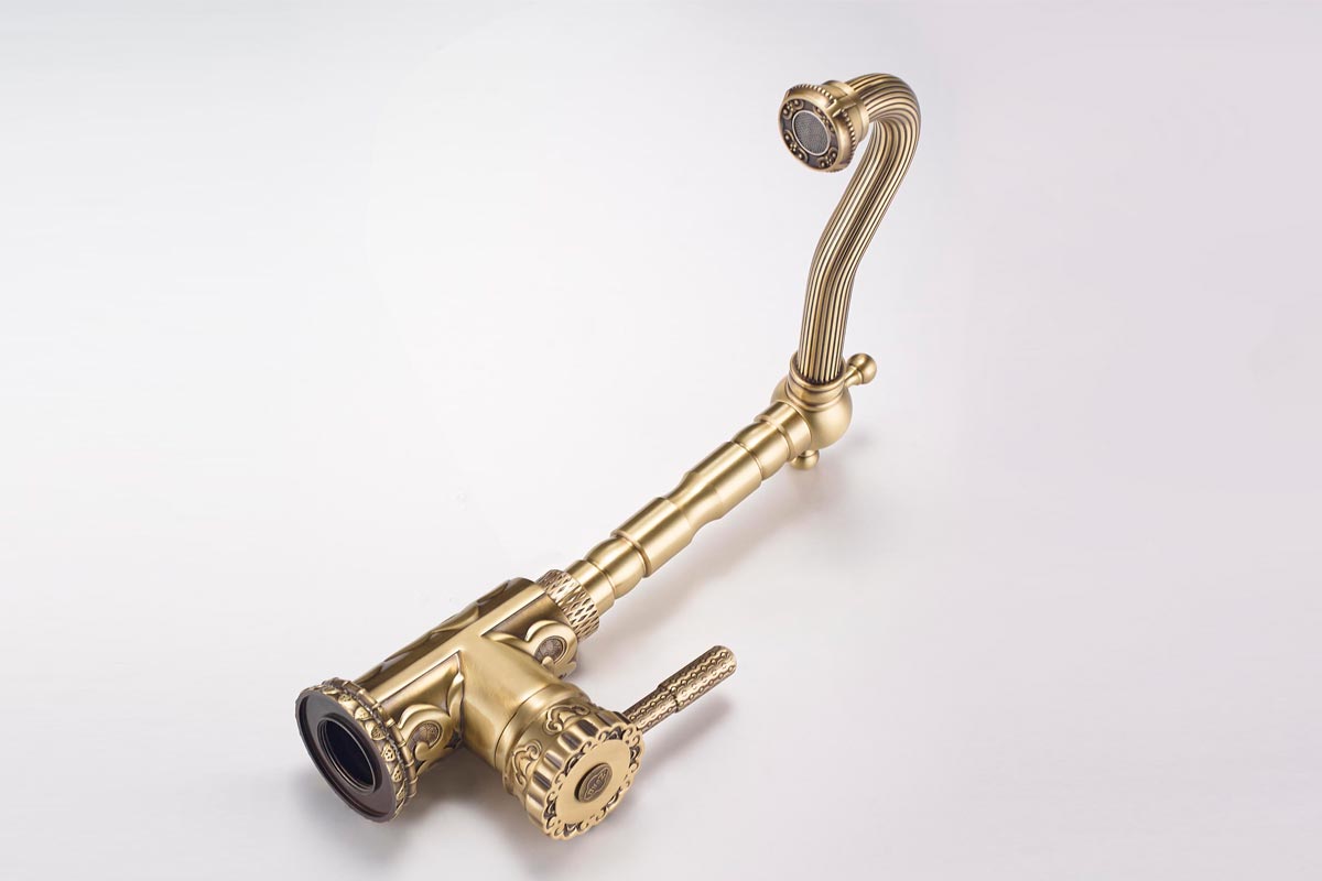 Смеситель ZorG Antic A 109K-BR для кухонной мойки, бронза - Вид №1