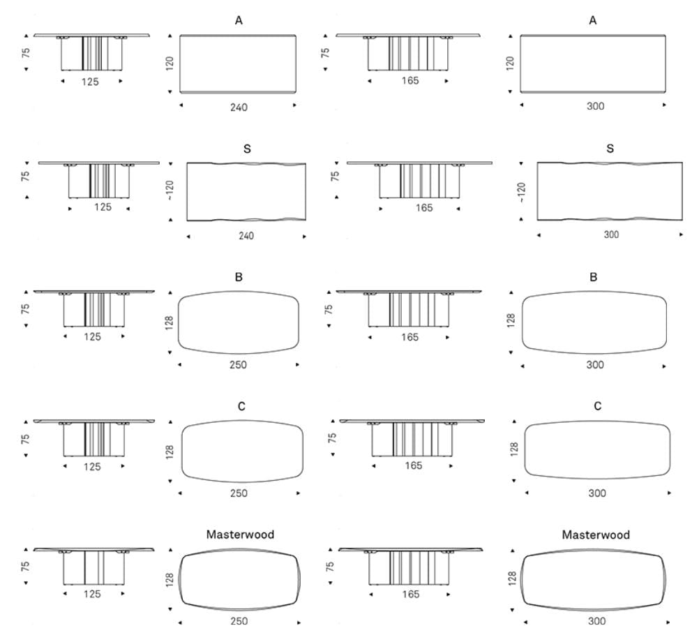 Стальной и деревянный бочковый стол Cattelan italia Papel ARCH-00123717 - Вид №2