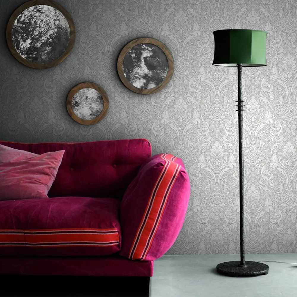 Обои флизелиновые Medici серые 1.06 м ЭР2035-5 Erismann STLM-2146968 - Вид №3