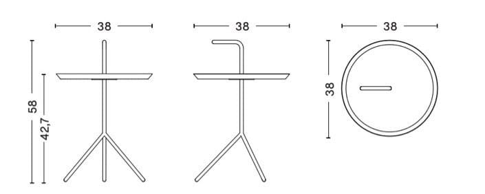 Стальной круглый журнальный столик In Stock Hay ARCH-00062739 - Вид №6