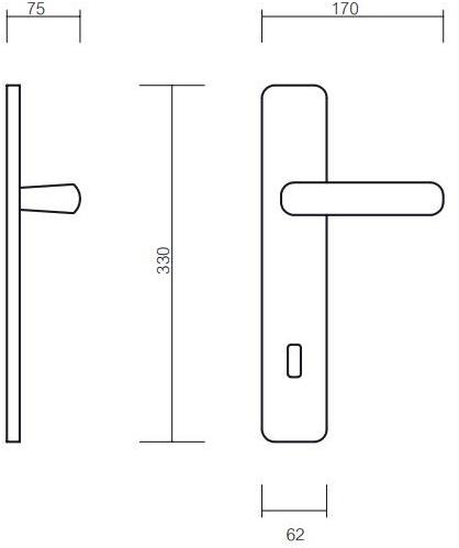 Pasini Ручка из латуни на пластине с накладкой Queen 3660 - Вид №2
