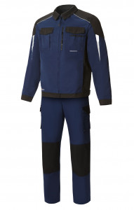 70046 Костюм  NEW темно-синий с черным STATUS  Летняя спецодежда  размер 56-58/170-176