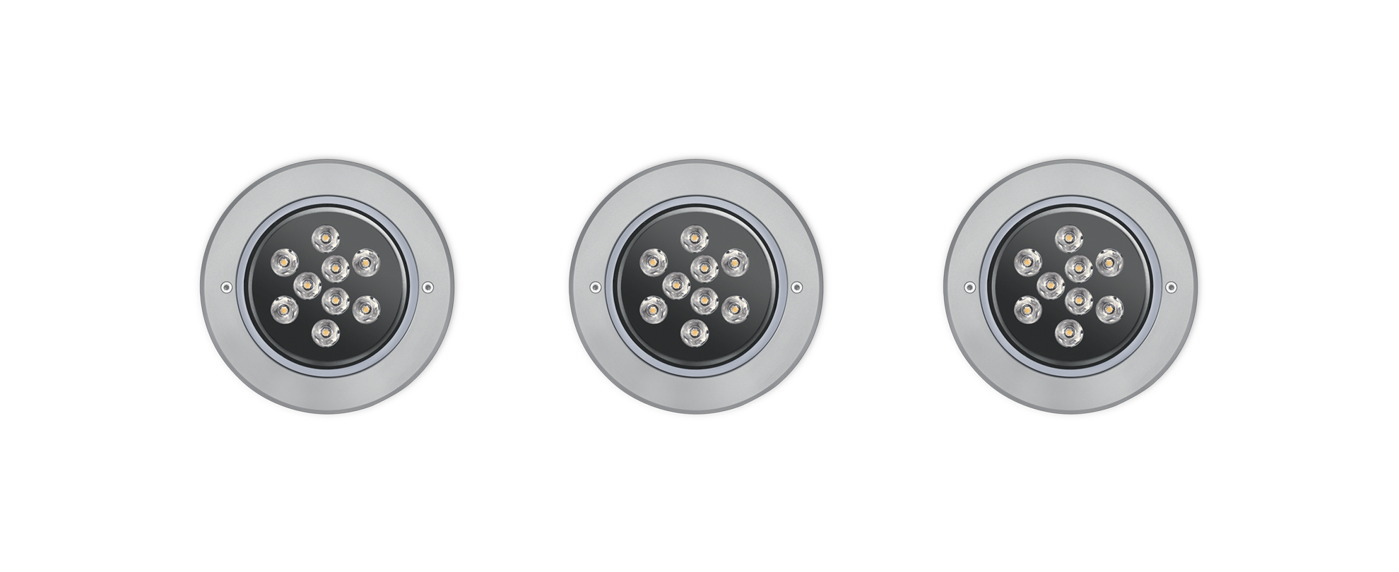 8061763 Встраиваемый в пешеходный пол Platek MEDIO Anello Inox  MEDIO C/W Stainless Steel Ring - LED 4000K 44°  - Вид №1