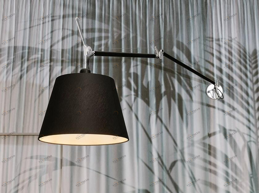 Artemide Настенный светильник из алюминия и ткани Tolomeo sun-id-1413751