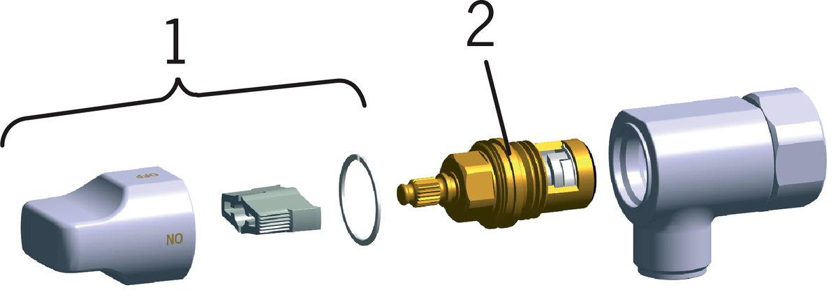 Oras 105007 Клапан стиральной машины 105007  Хром  - Вид №3