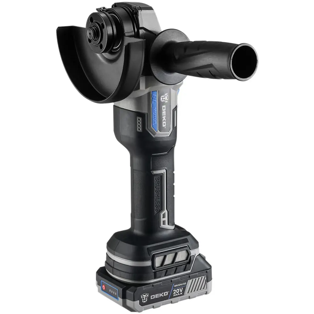 УШМ аккумуляторная бесщеточная Deko DKAG20, 20 В Li-ion 2x3 Ач, 125 мм STLM-2063532 - Вид №2