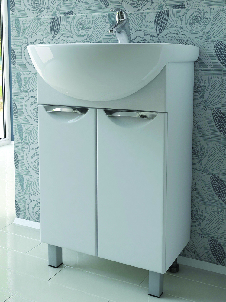 Тумба с раковиной Callao 500 (Уют)500⨉300⨉830 мм белый Santreyd sun-id-664535 - Вид №1