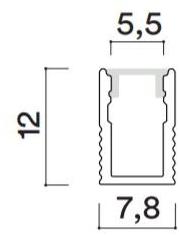 HER Линейный световой профиль из алюминия для светодиодных модулей  Pf240  - Вид №2