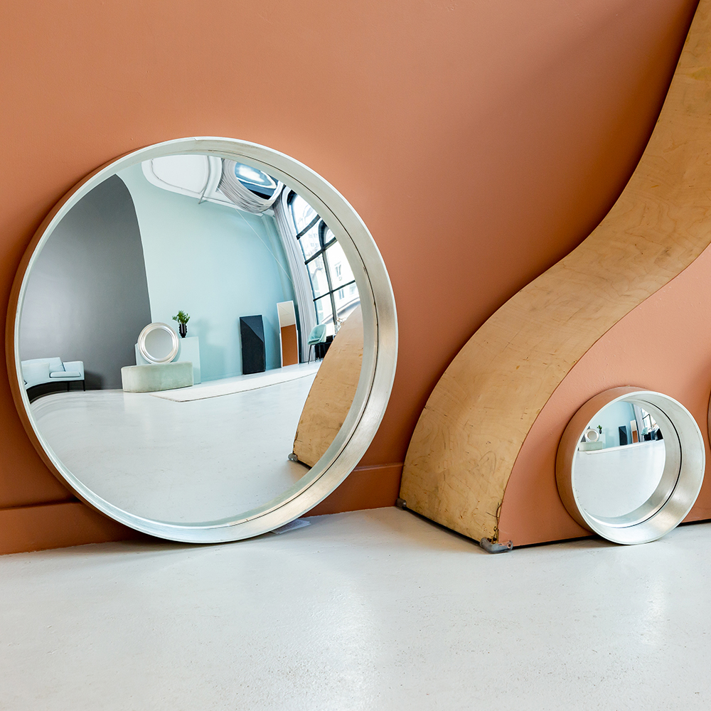 21092115 Зеркало декоративное настенное «Хогард Сильвер» (версия S) (fish-eye) Object Desire Зазеркалье  - Вид №4