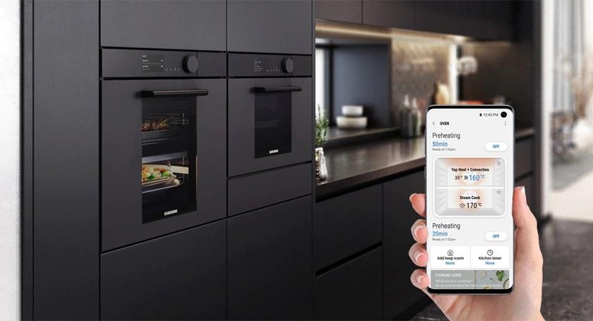 Samsung Home Appliances Встраиваемая пароварка из стекла с сенсорным экраном класса а +  Nv75t9979cd  - Вид №21