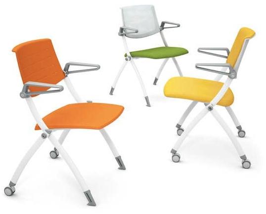 Ares Line Штабелируемый складной пластиковый стул на колесиках Zero9 family sun-id-1400077 - Вид №1