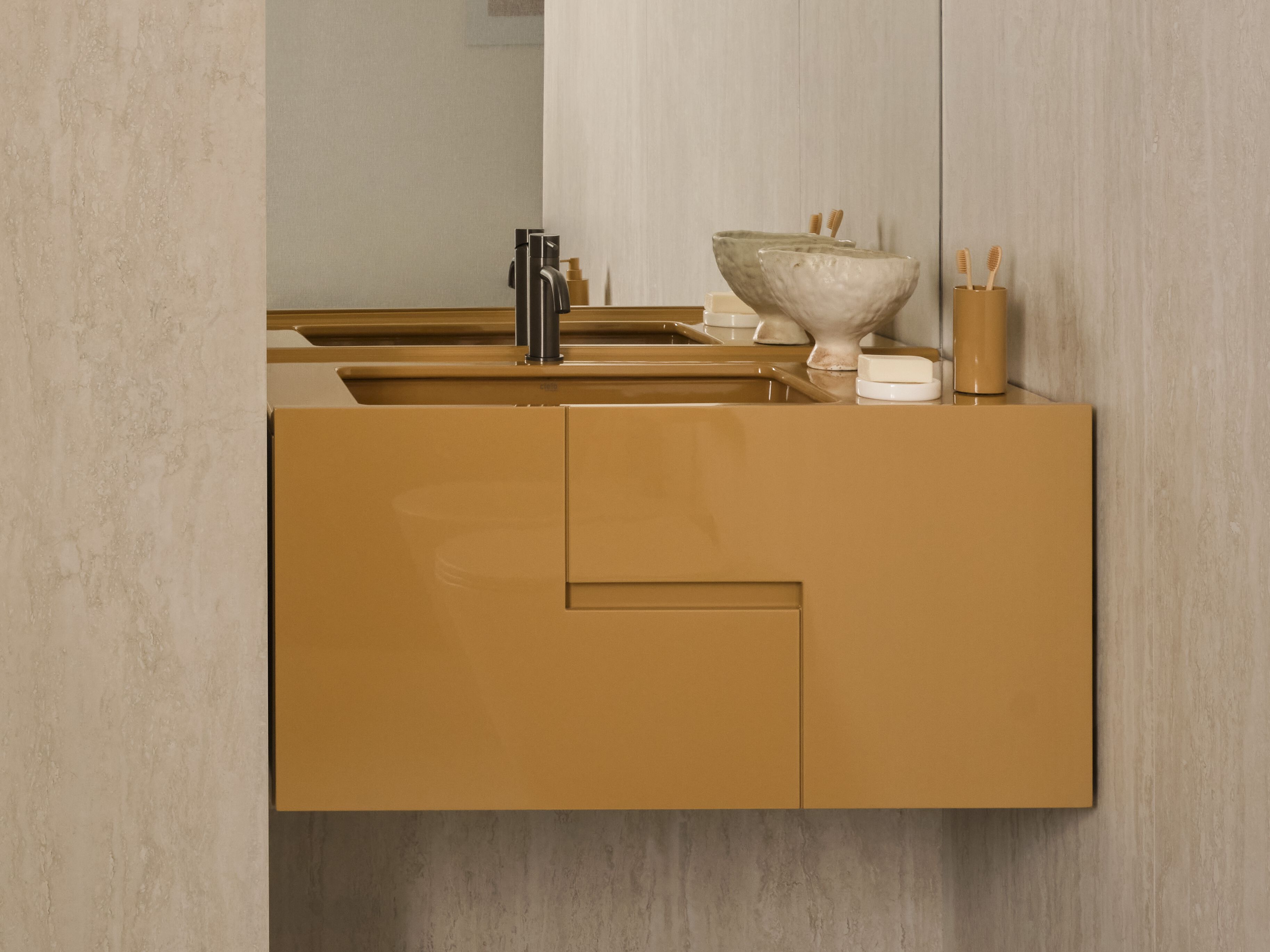 Деревянный подвесной умывальник с ящиками Ceramica Cielo Filo ARCH-00047010