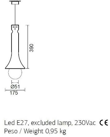 ENGI Подвесной светильник из керамики ручной работы Sbarazzina Ensb  - Вид №2