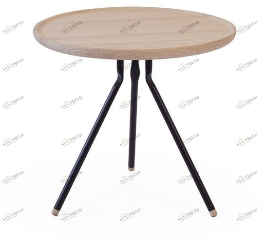 Askia Низкий круглый стол из ясеня Bend 1.t03.ah.mbk